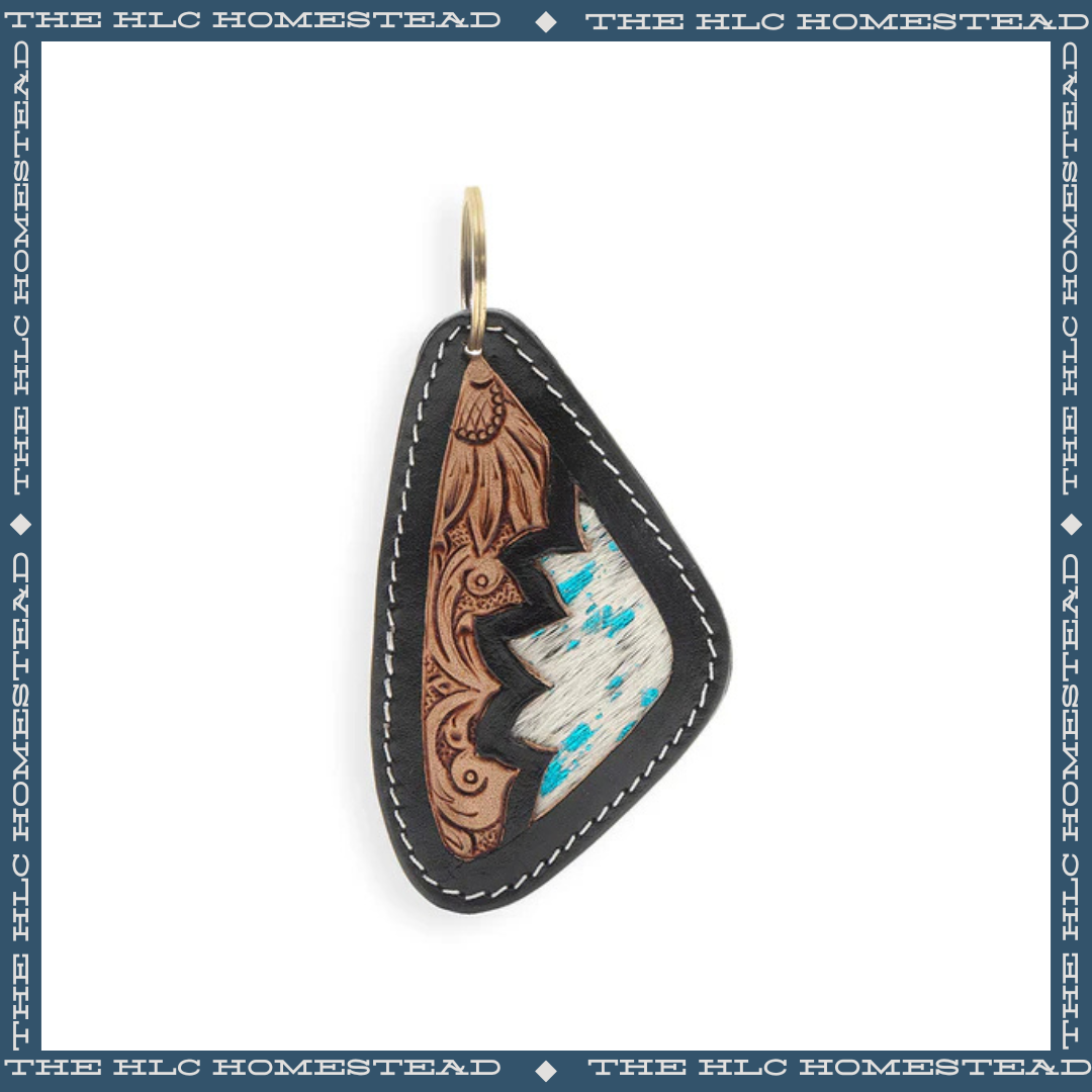 Turquoise Drift Diamond Keychain