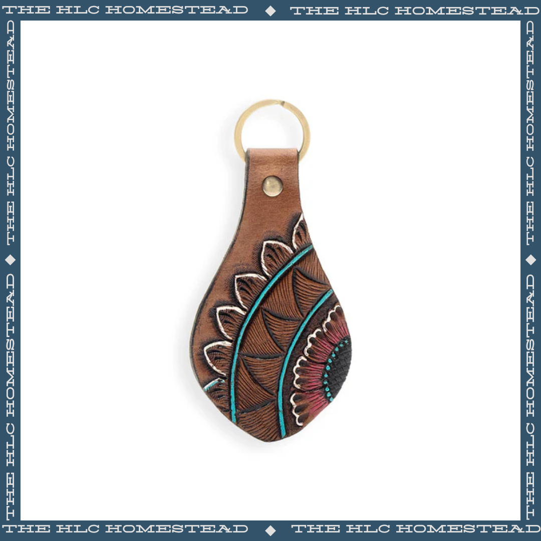 Desert Bloom Sunflower Keychain