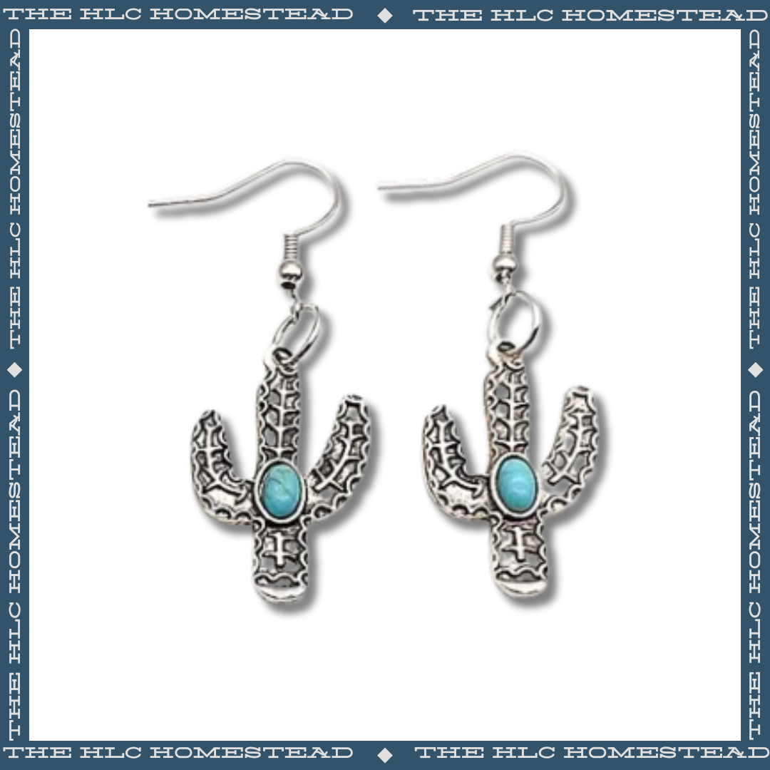 Cactus Shaped and Cactus Inspired Earrings