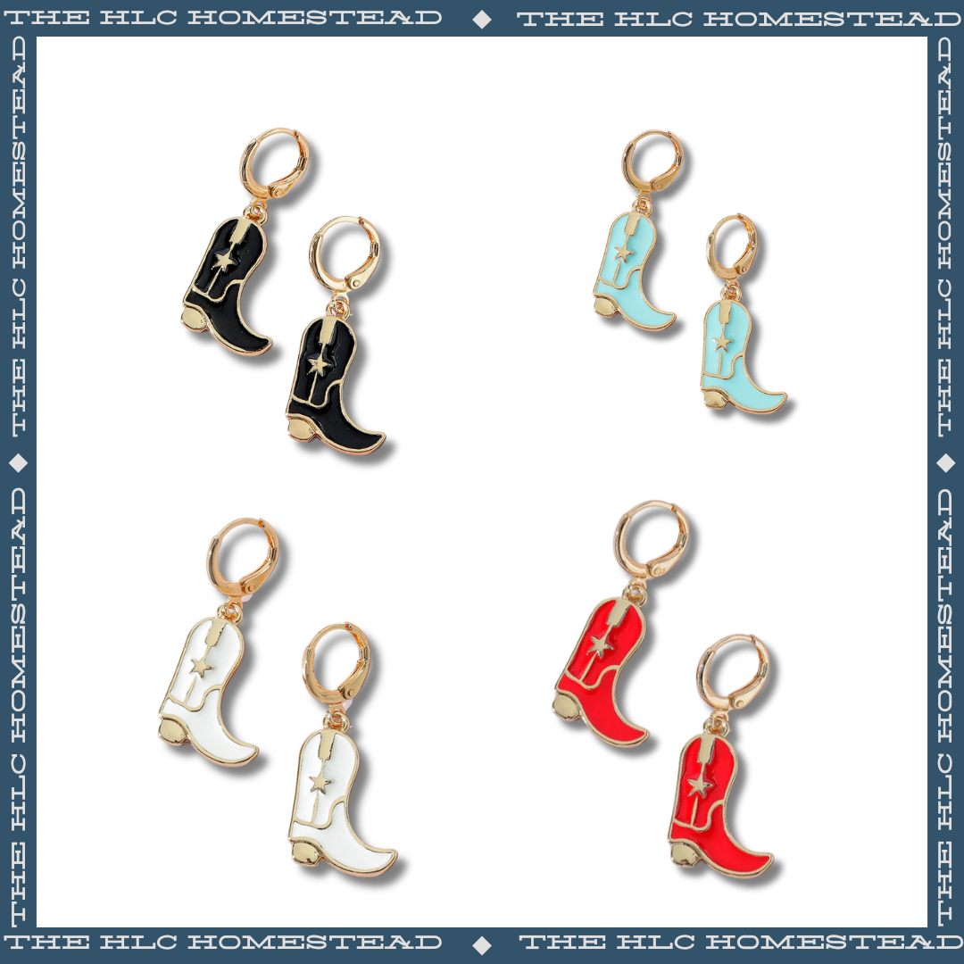 Lonestar Boot Earrings