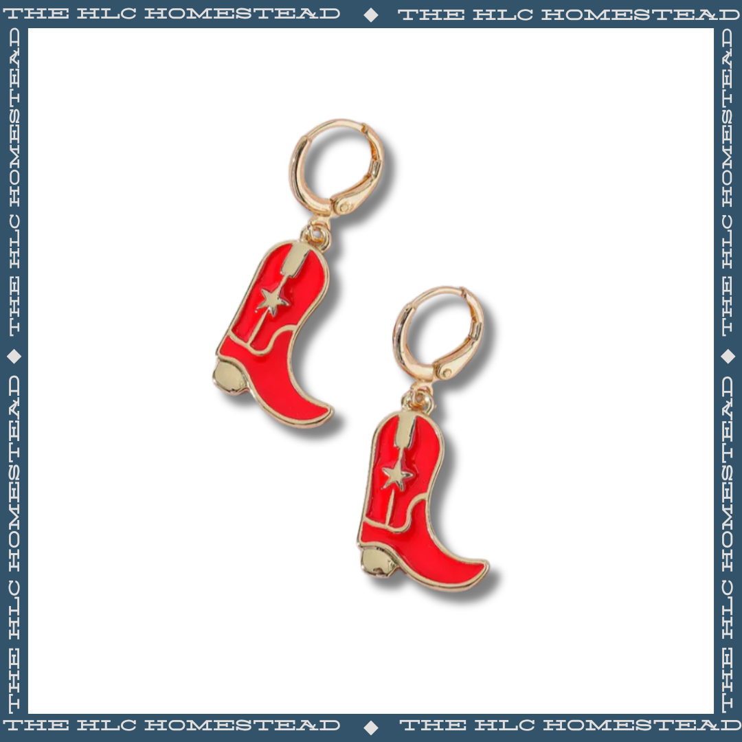 Lonestar Boot Earrings
