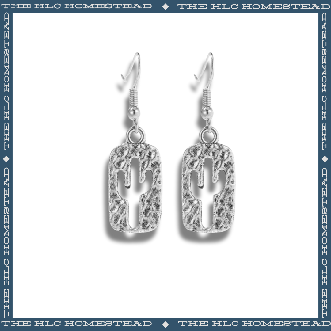Rectangular Cactus Earrings