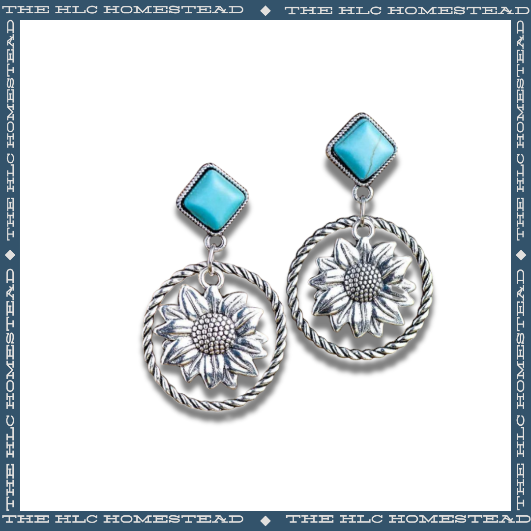 Roped Gemstone Earrings