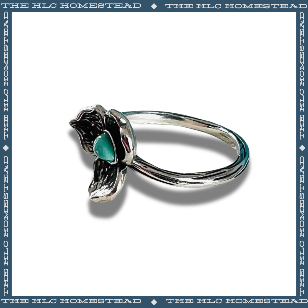 Turquoise Magnolia Ring
