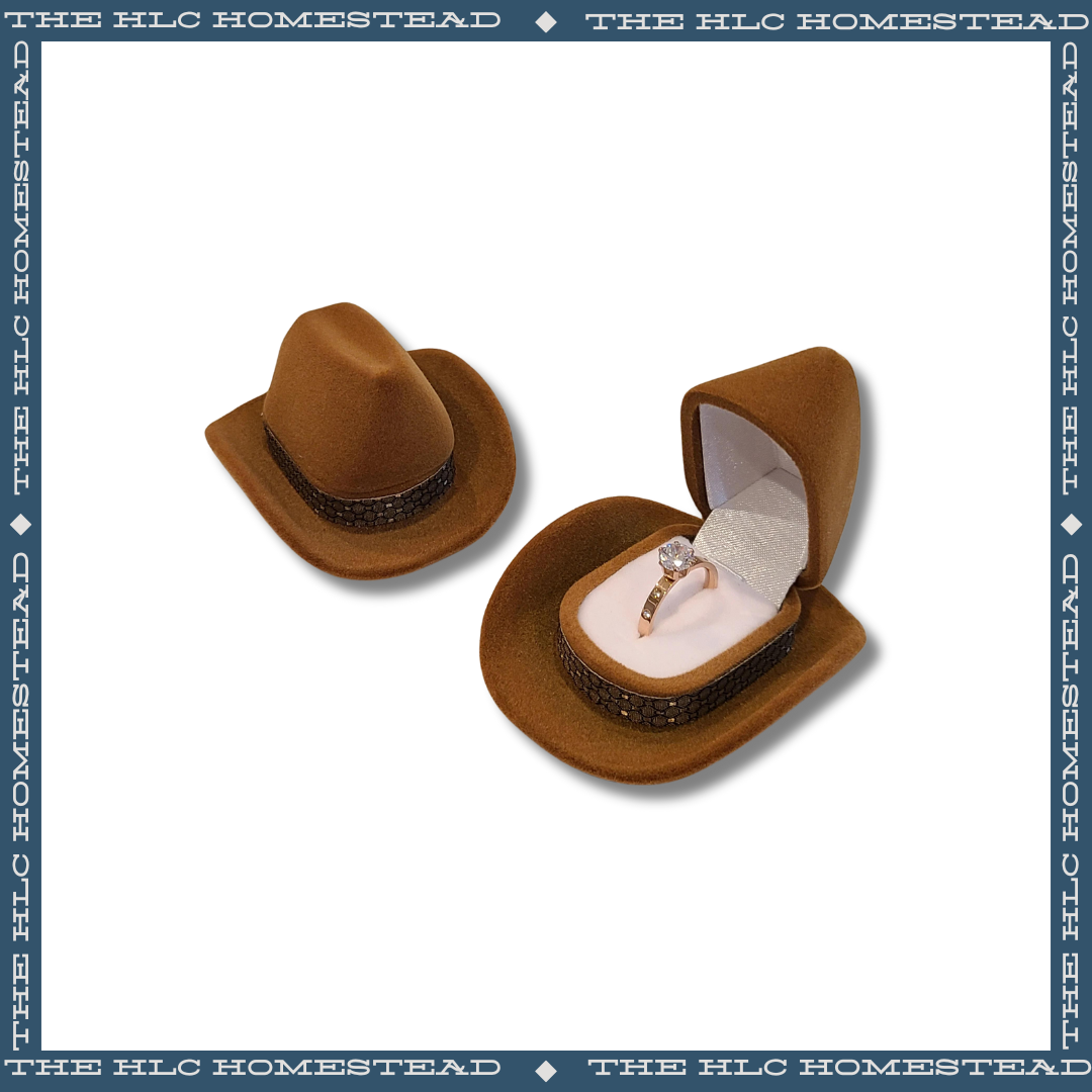 Cowboy Hat Ring Box