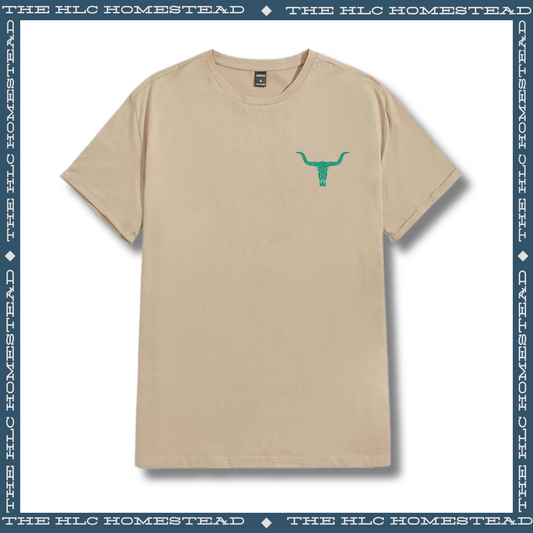 Green Longhorn Logo T-shirt