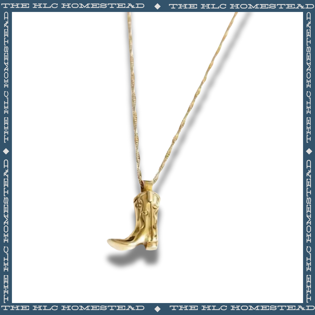 Gold Cowboy Boot