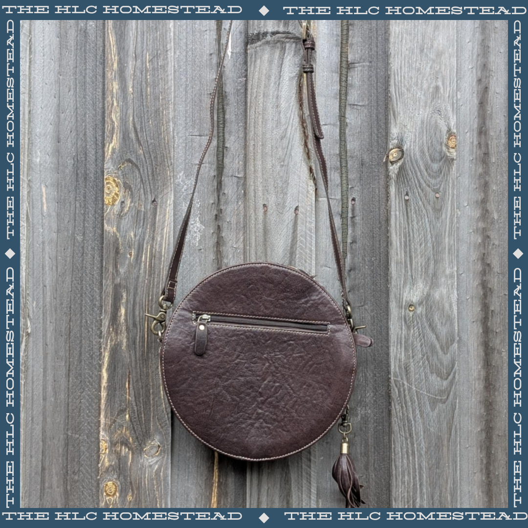 Aqua Mist Round Shoulder Bag