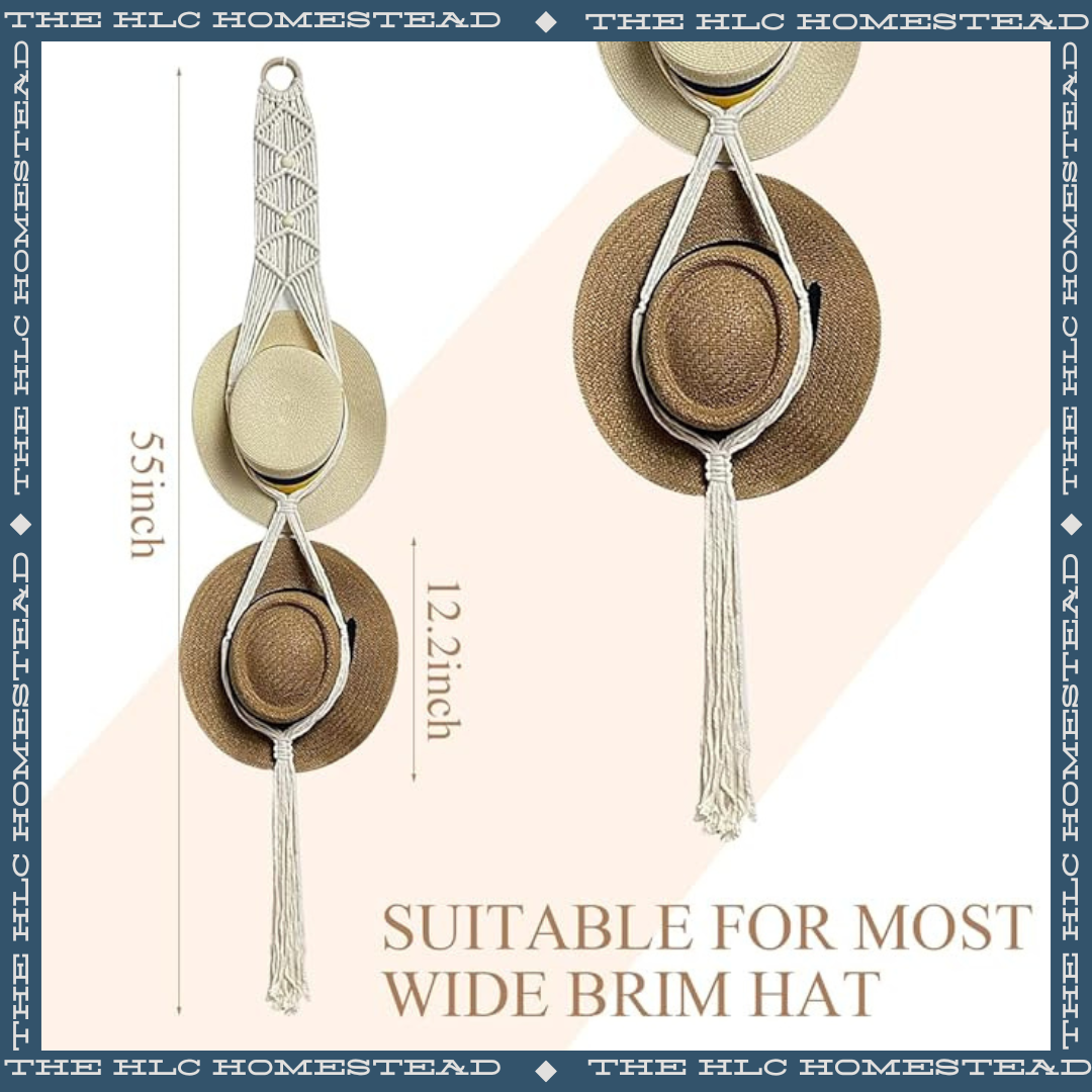 Macrame Hat Hanger