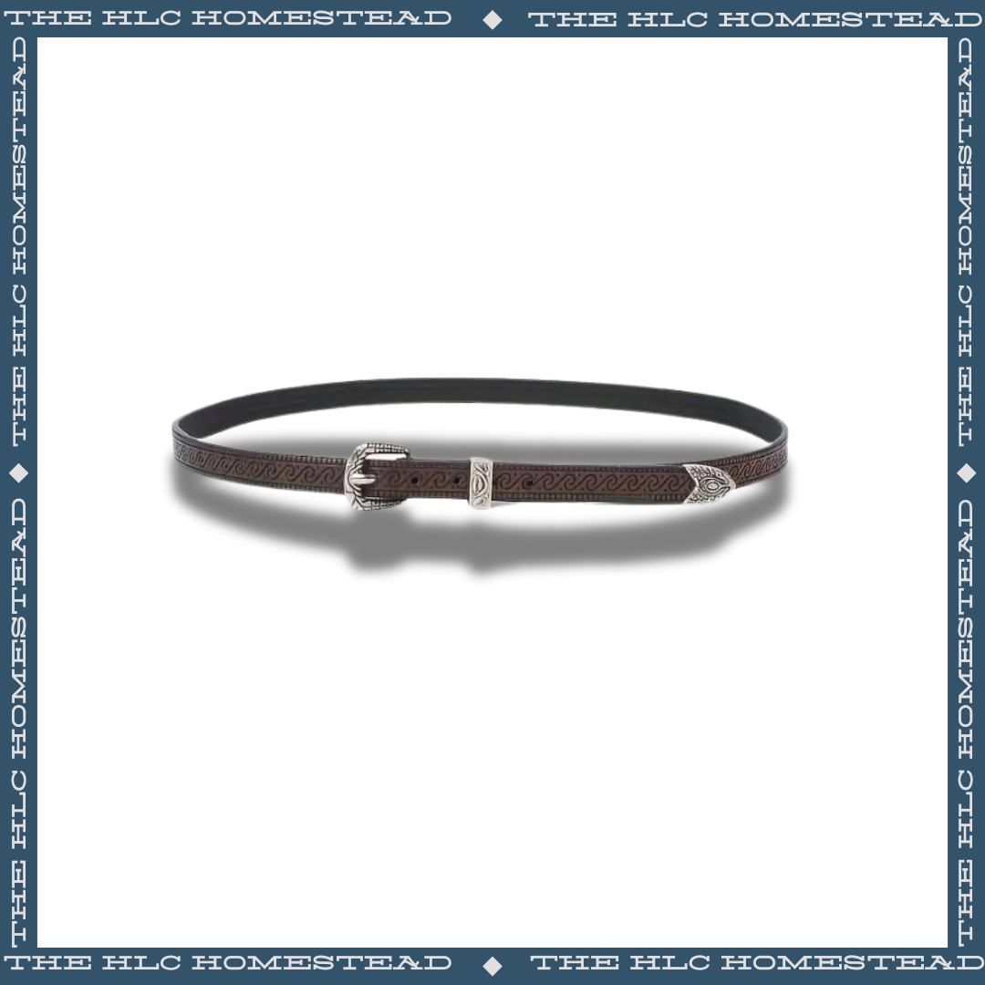 Silver Serenade Leather Hat Band