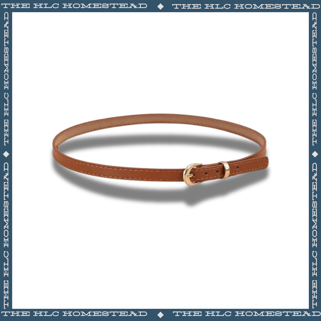 Classic Leather Hatband in Brown