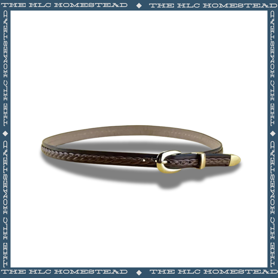 Classic Elegance Braided Leather Hat Band