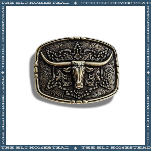 Long Horned Paisley Buckle