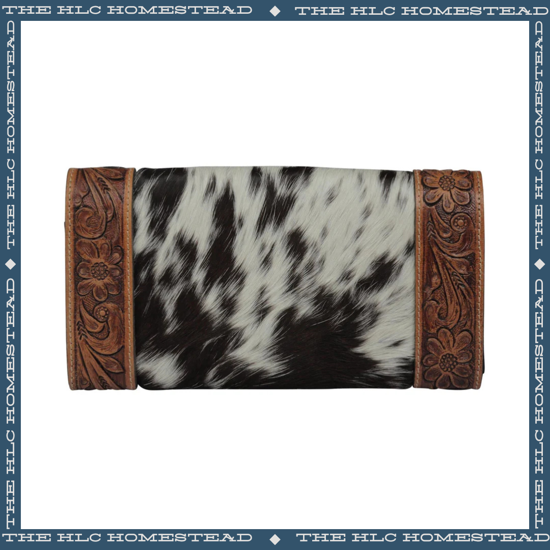 The Outback Cowhide Tooled Wallet