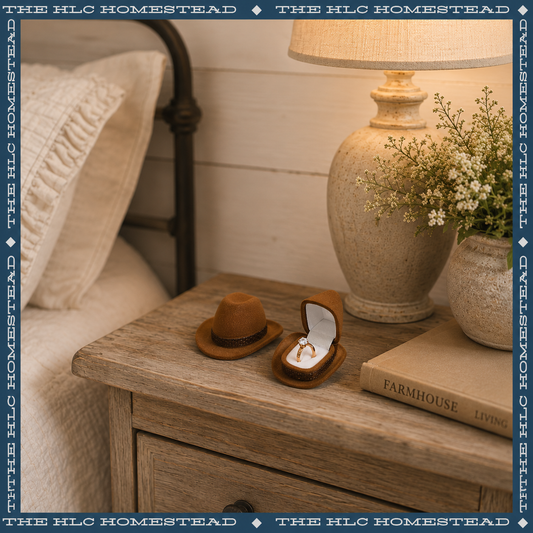 Cowboy Hat Ring Box