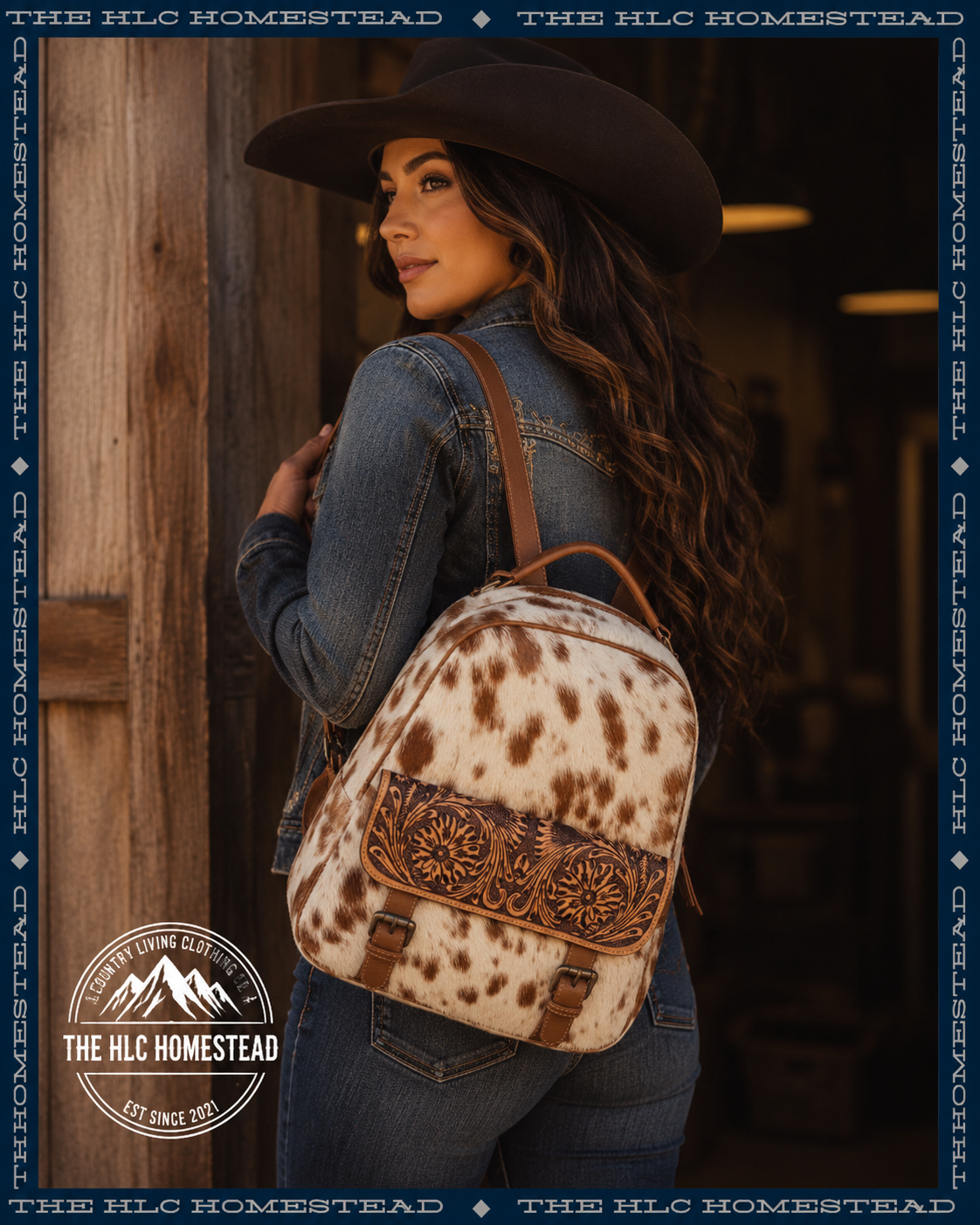 Leather And Hide Back Pack