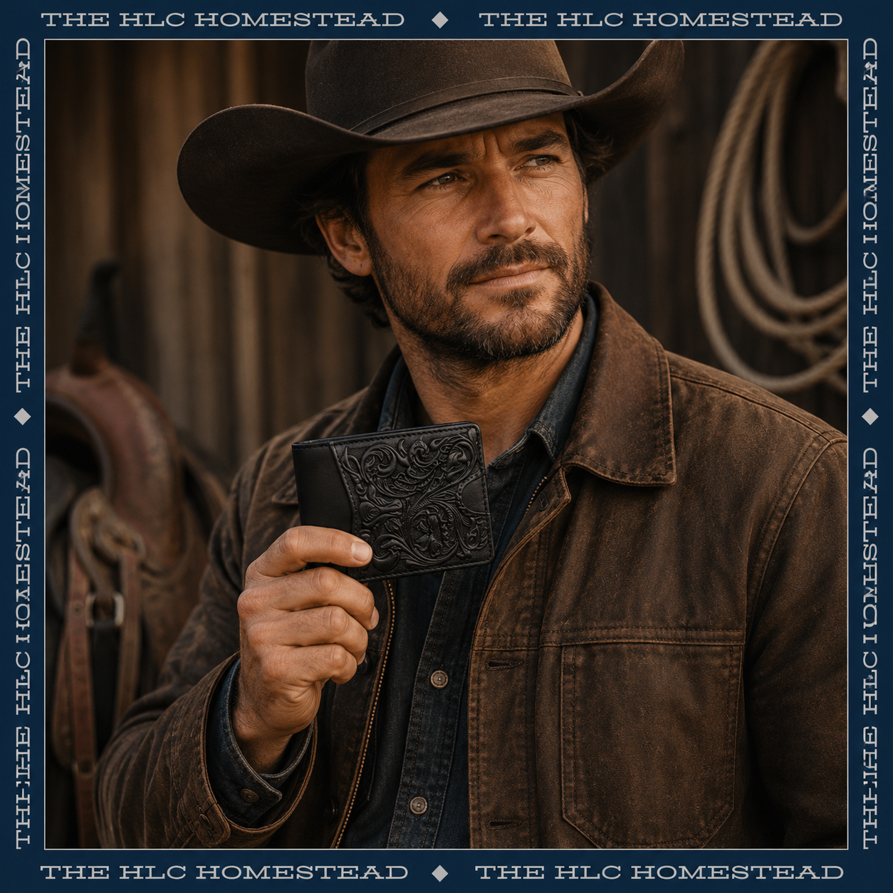 Men's Tooled Wallet