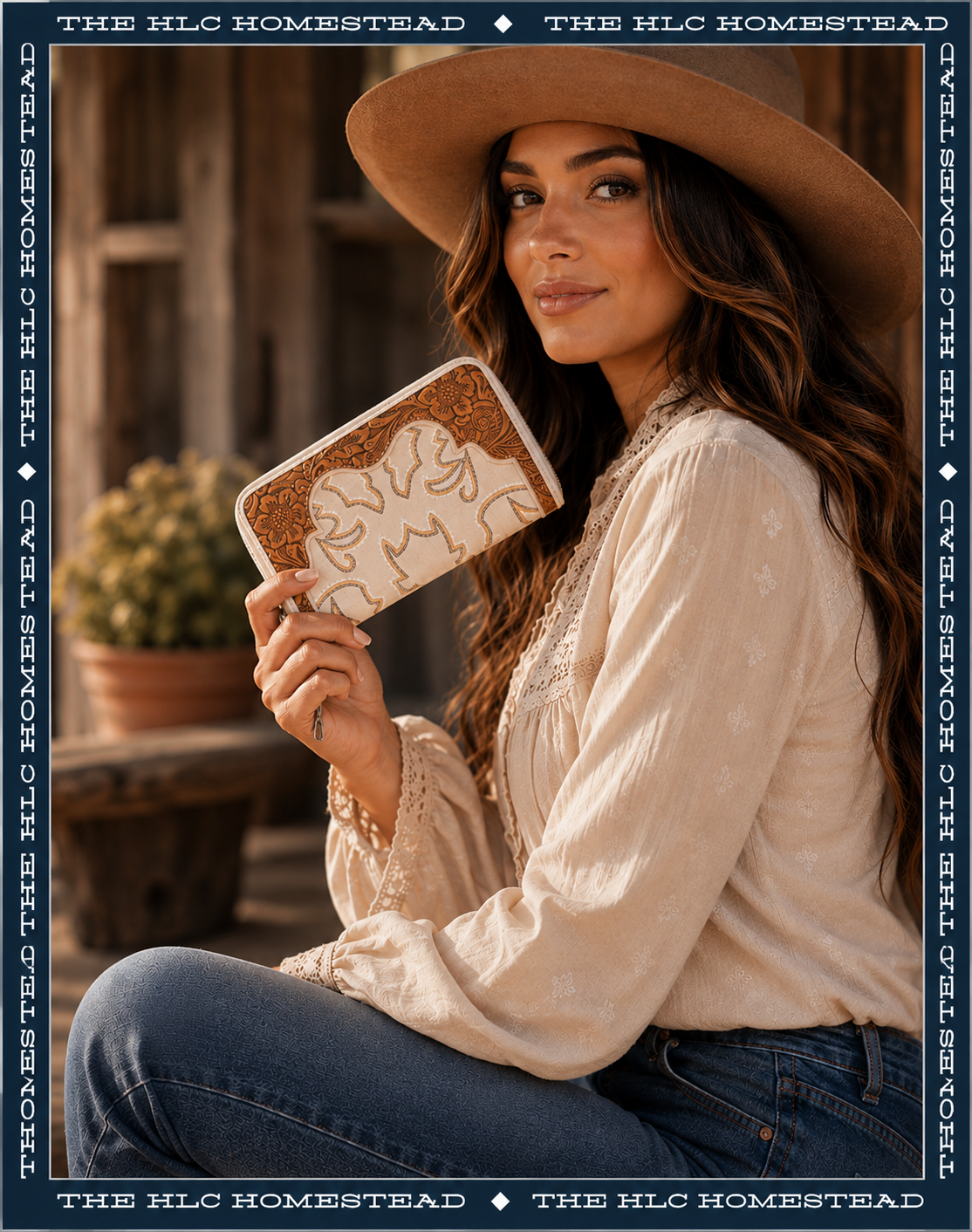 Prairie Boot Stitch Wallet