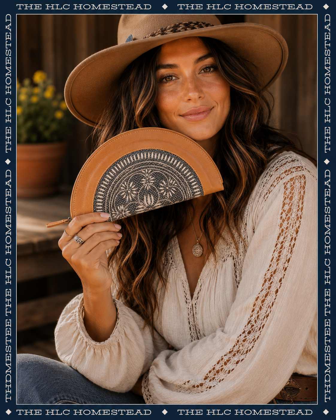 The Desert Dusk Half Moon Wallet