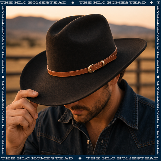 Classic Leather Hatband in Brown