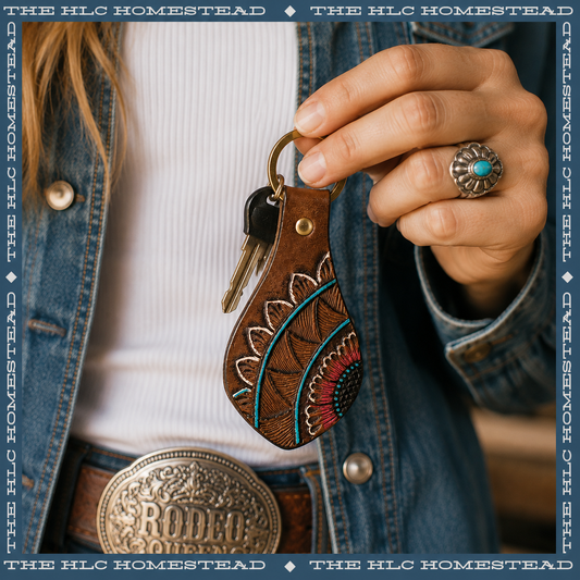 Desert Bloom Sunflower Keychain