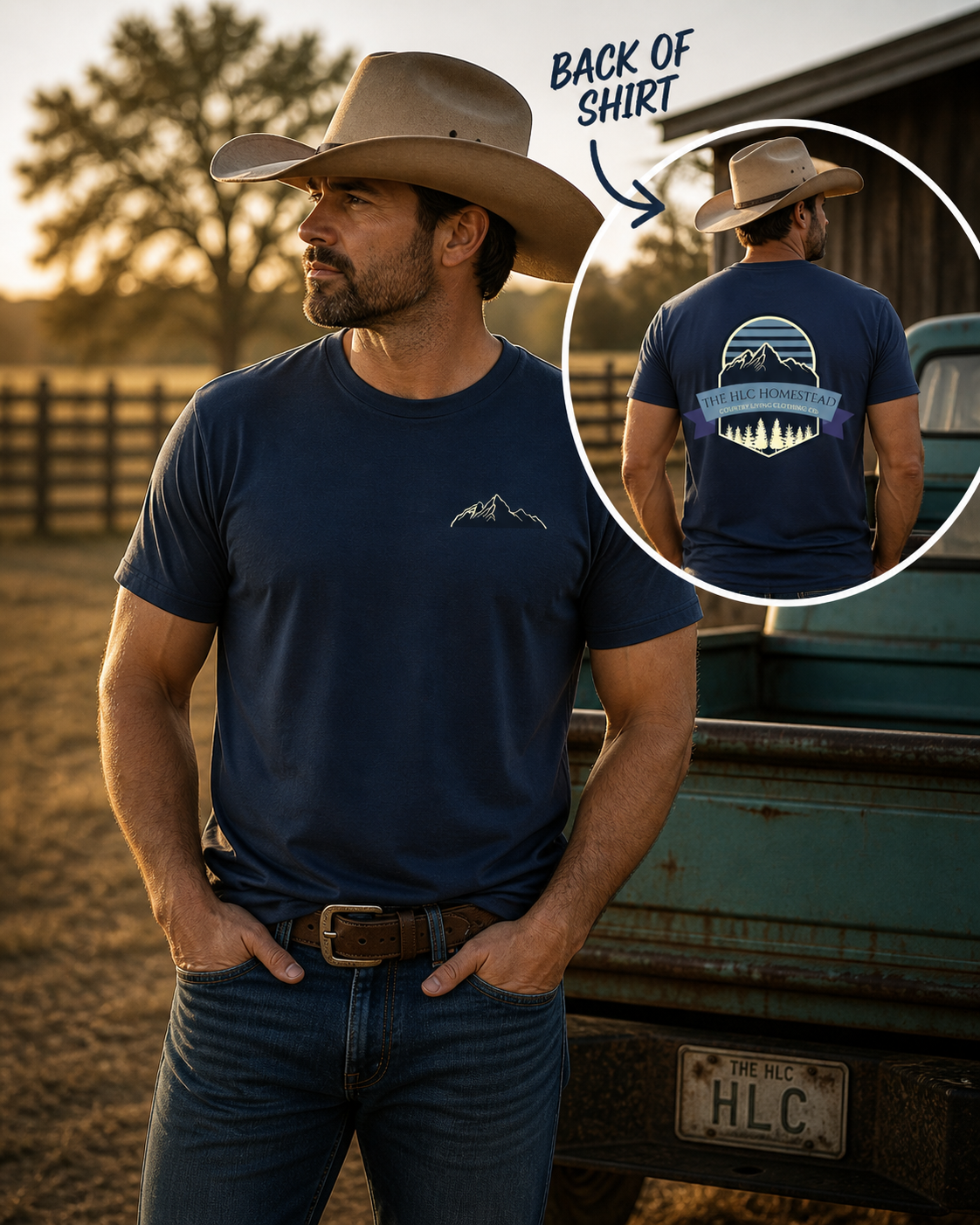 Country Living Logo T-shirt - Blue