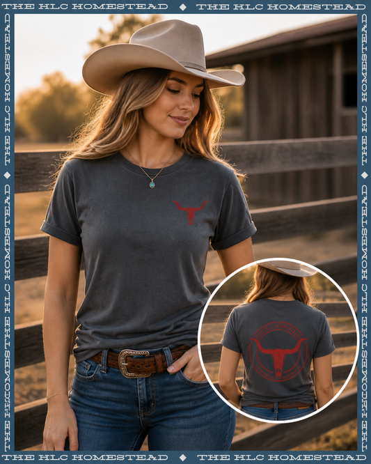 Red Longhorn Logo T-shirt