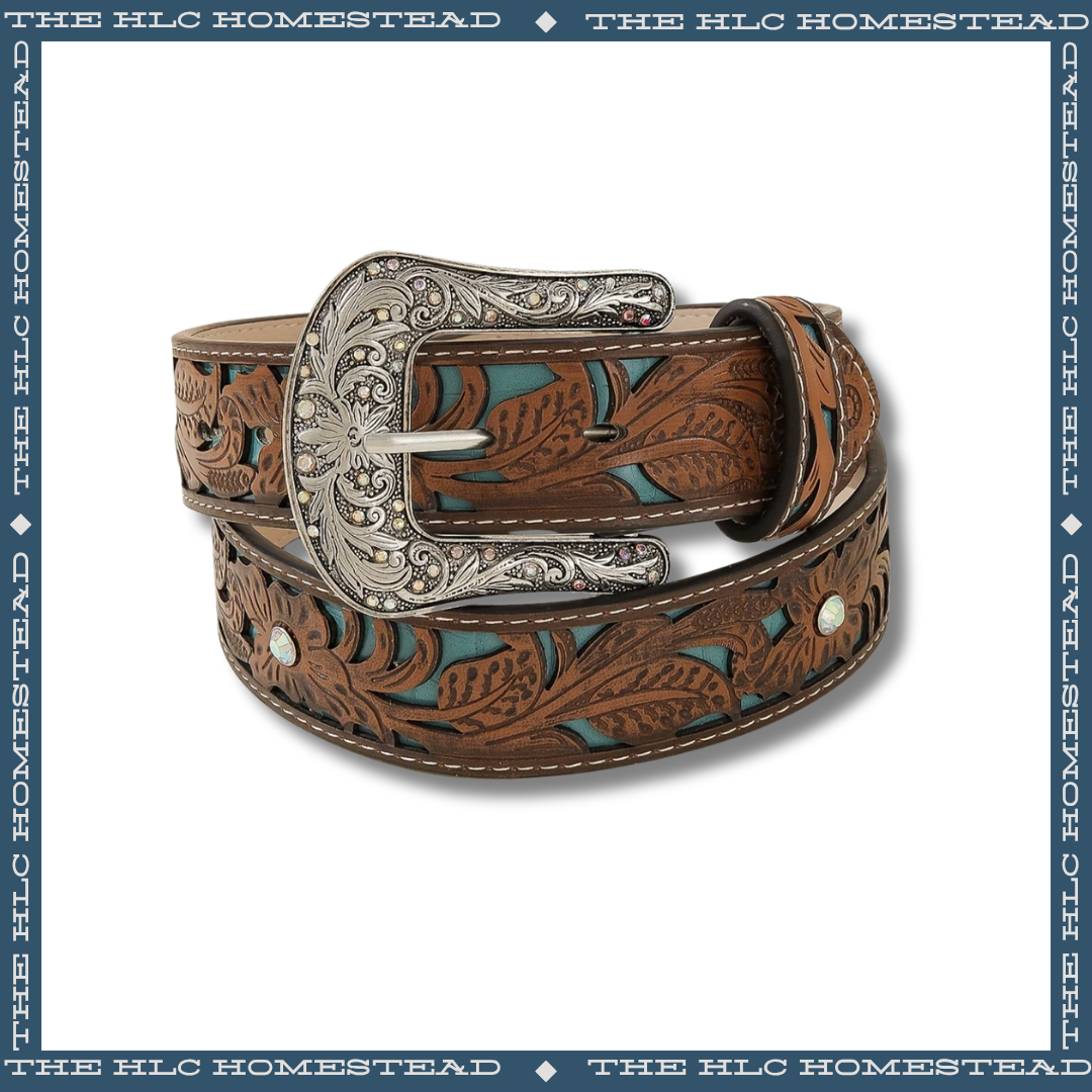 Rustic Prairie Leather Belt