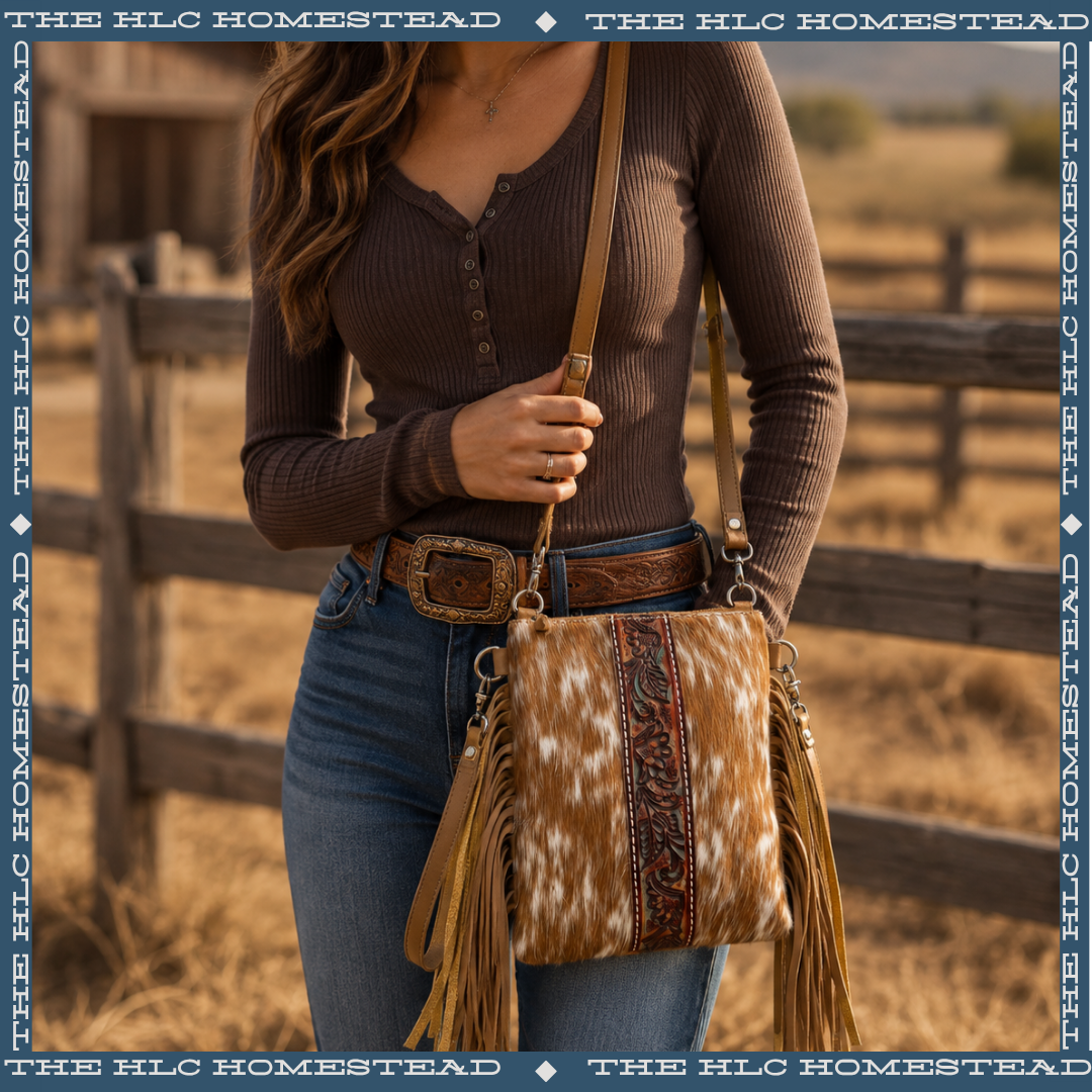 The Wild West Hide & Fringe Crossbody