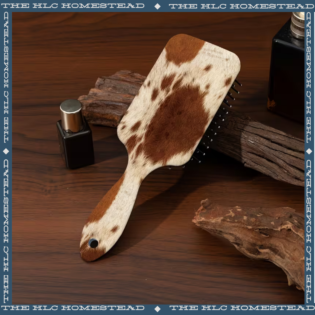 Cowhide Hair Brush