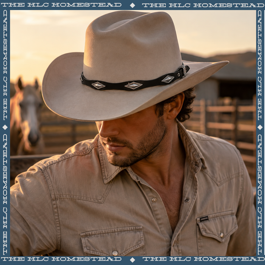 The Silver Saddle Hat Band