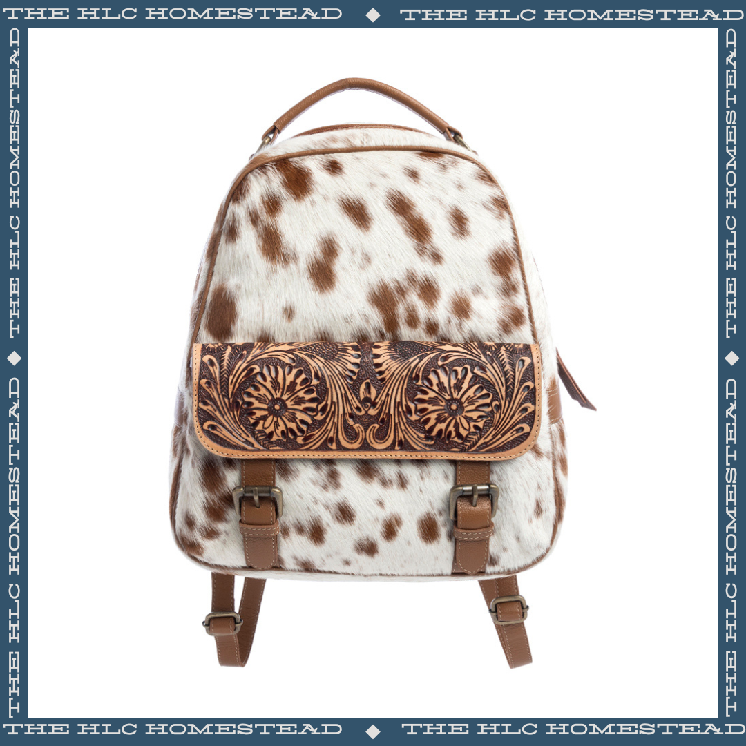 Leather And Hide Back Pack