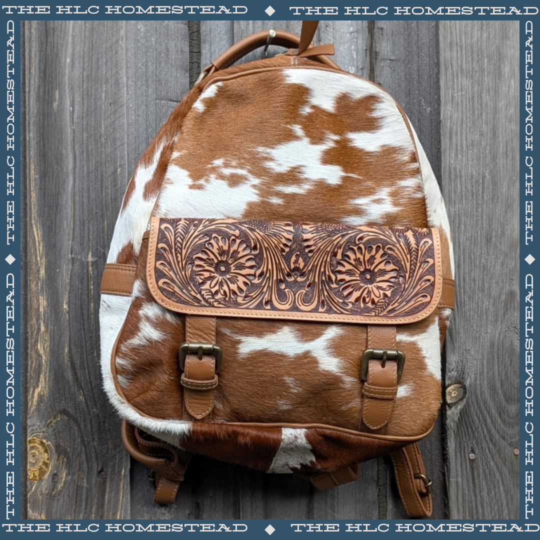 Leather And Hide Back Pack