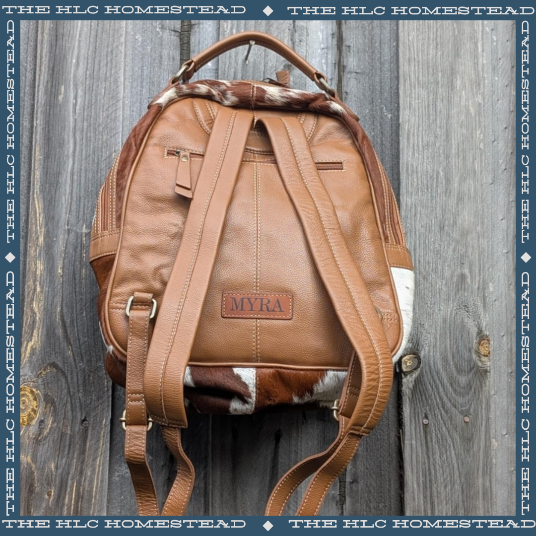 Leather And Hide Back Pack