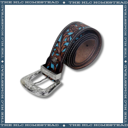 Midnight Turquoise Inlay Belt