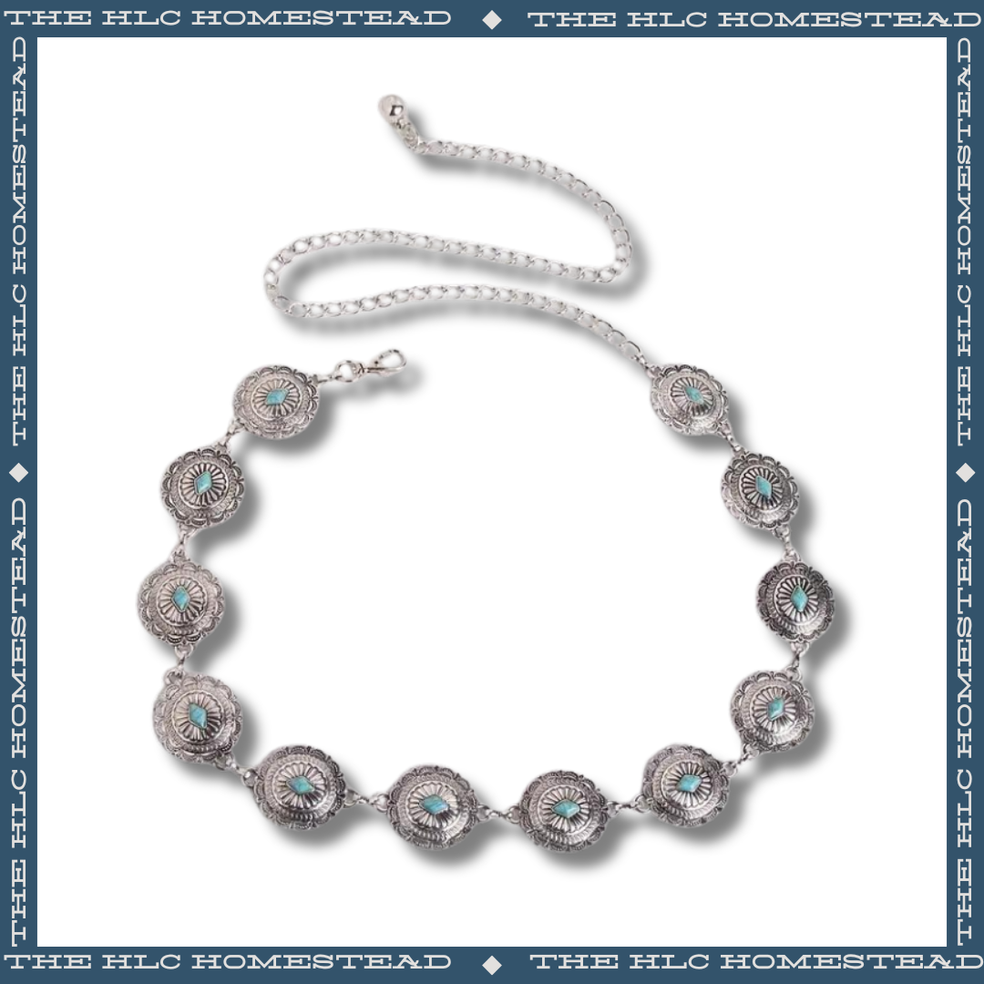 Silver Filigree Concho Belt