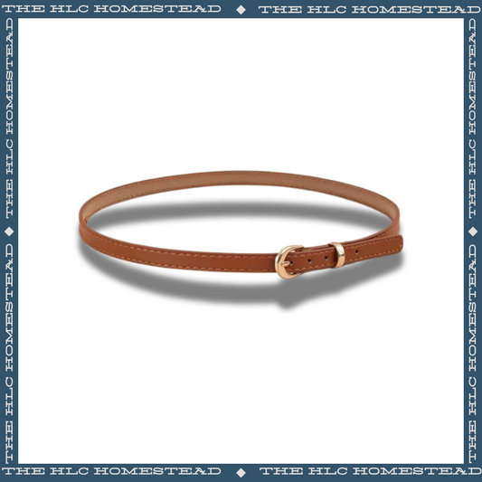 Classic Leather Hatband in Brown