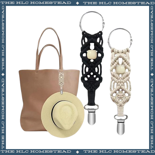 Macrame Hat Clips