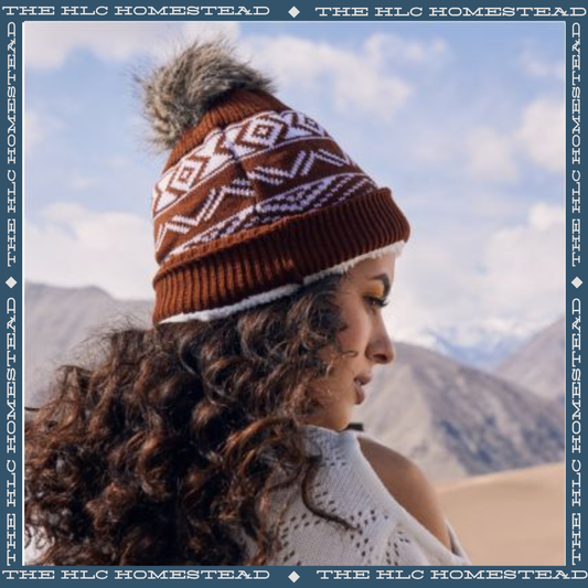 Nordic-Inspired Pom-Pom Beanie