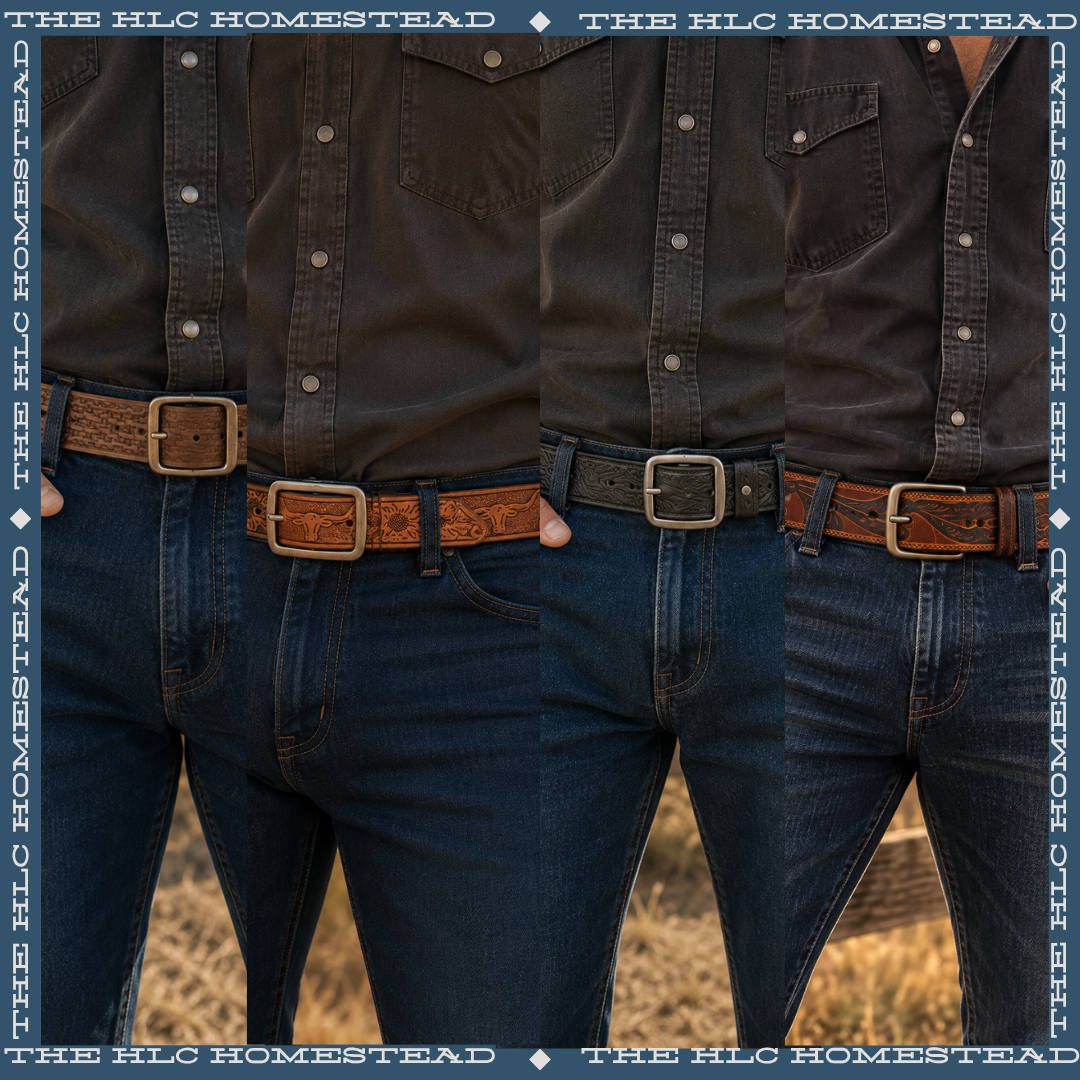 Leather Belts - NO Buckle