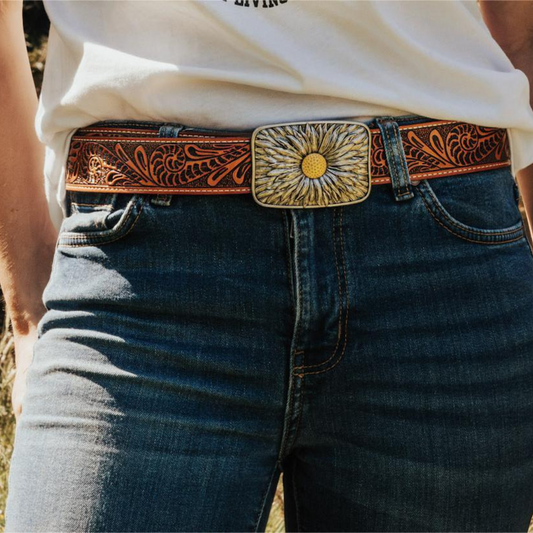 Sunflower Belt Buckle
