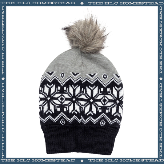 Snow Ridge Pom Pom Beanie