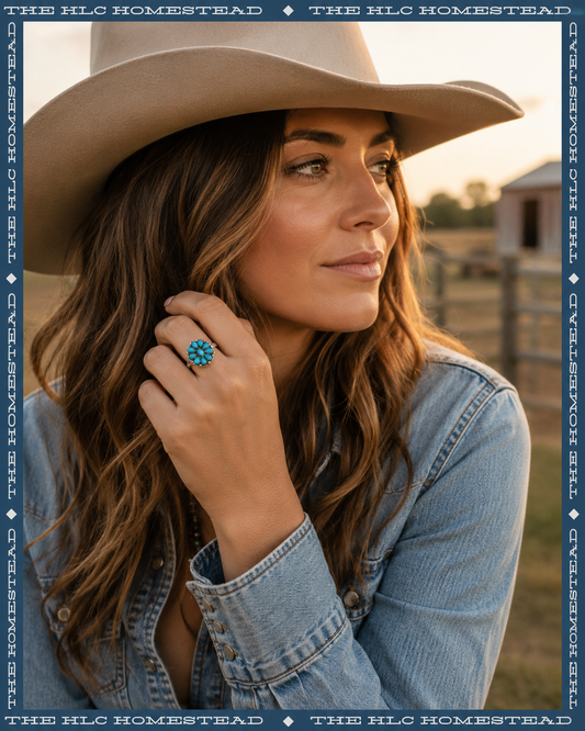 Turquoise Bloom Ring